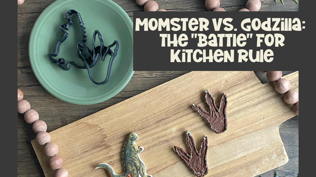 Dinosaur Cookie Cutters:  Momster Versus Godzilla