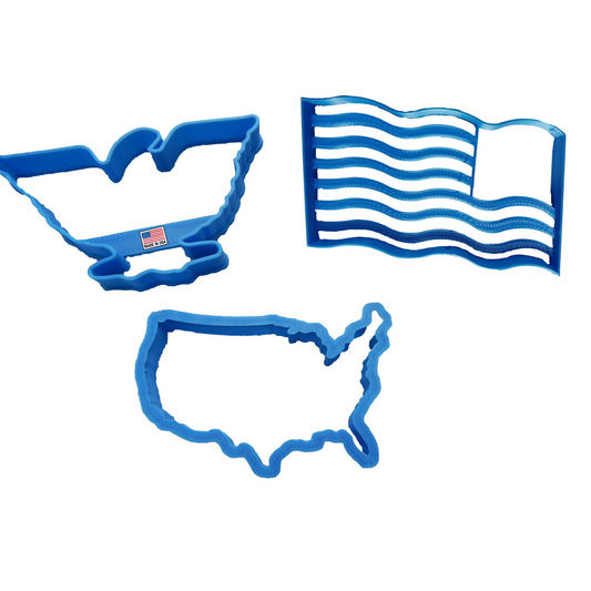 Flag Cookie Cutter With Eagle and USA Outline