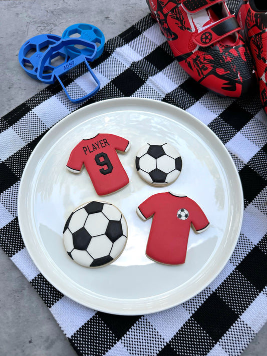 Soccer Ball Cookie Cutters With Jersey
