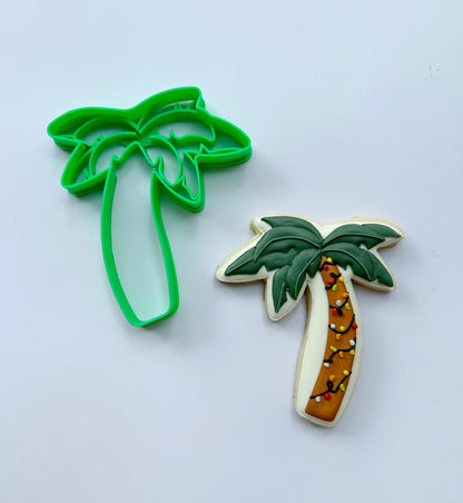 Flamingo Cookie Cutter With Palm Tree