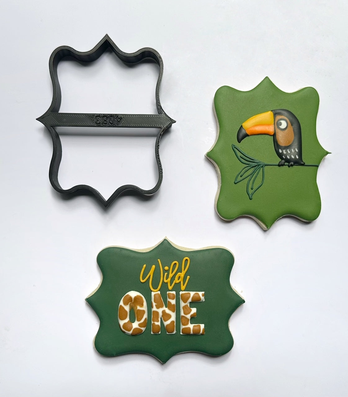 Number One Cookie Cutter With Plaque Cookie Cutters
