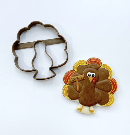 Pumpkin Cookie Cutter With Turkey And Leaf Cookie Cutters