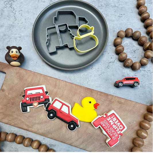 NEW! SUV Off Road 4WD Military Vehicle And Duck Cookie Cutters