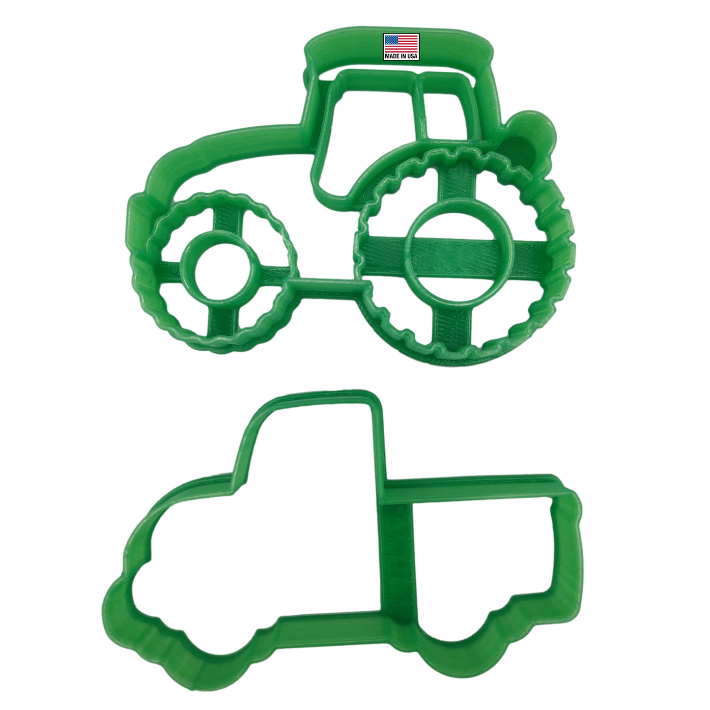 Tractor Cookie Cutter With Old Farm Truck (2 Pack)
